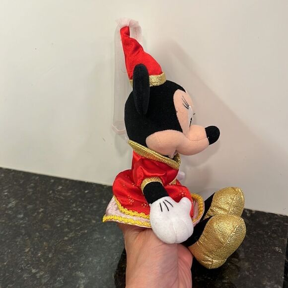 Minnie Mouse plush princess doll 12” Disneyland Walt Disney World Parks - Picture 5 of 6